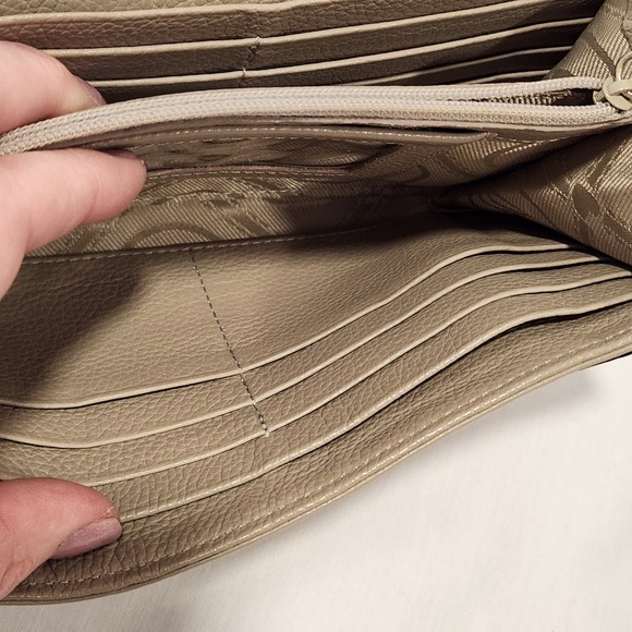 Brighton‎ Pretty Tough Stone / Taupe Small Leather Organizer **NO STRAP** - Picture 9 of 16